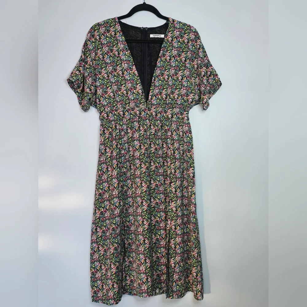 GLAMOROUS FLORAL MIDI DRESS - Picture 1 of 6